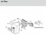 Stihl MS 210 C-BE Quick Chain Tensioner ErgoStart Easy2Start Gasoline Chainsaw Spare Parts